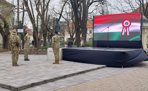 HKP - Március 15. városi koszorúzás