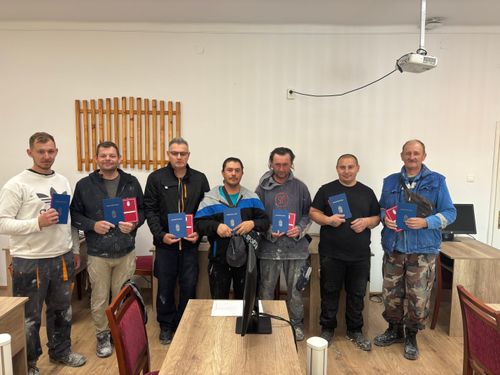 Kőműves tanulóink sikeres szakmai vizsgát tettek.